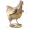 13.25" Bronze Patina Chicken Metal Garden Sculpture